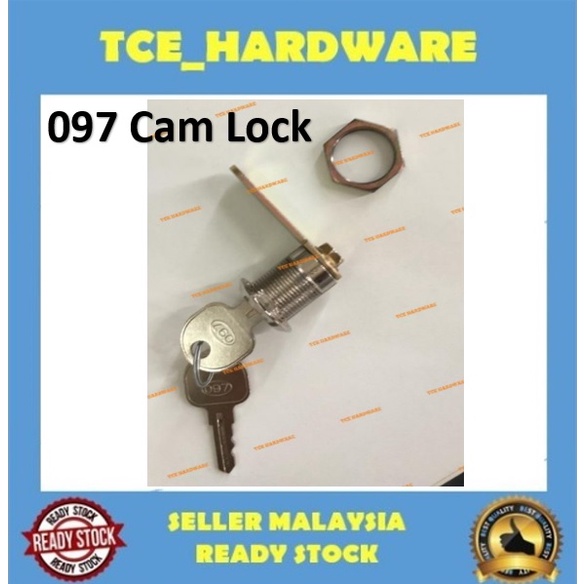 097 Cam Lock 20mm Fire box & switch box lock (Z&L Brand) Key Alike System