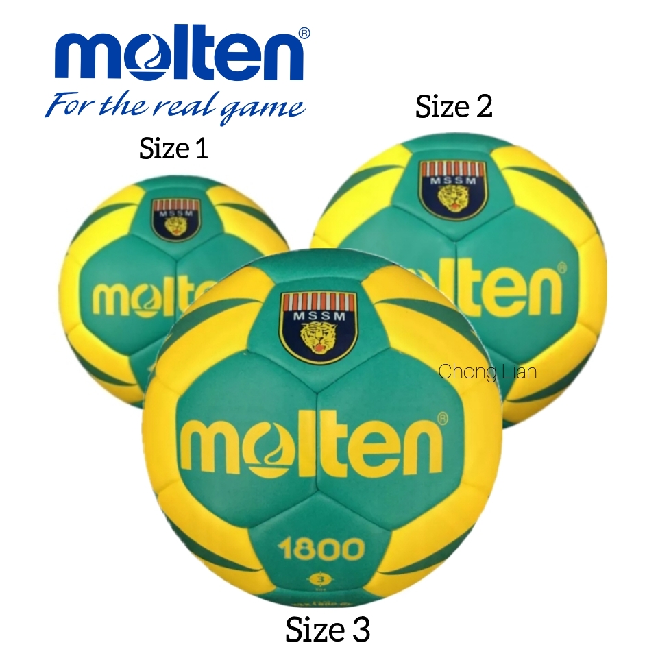 [100% Original] Molten Handball Match Ball H1X H2X H3X 1800 Size1-3 (H1X1800 / H2X1800 / H3X1800) [Previously H3X2200]