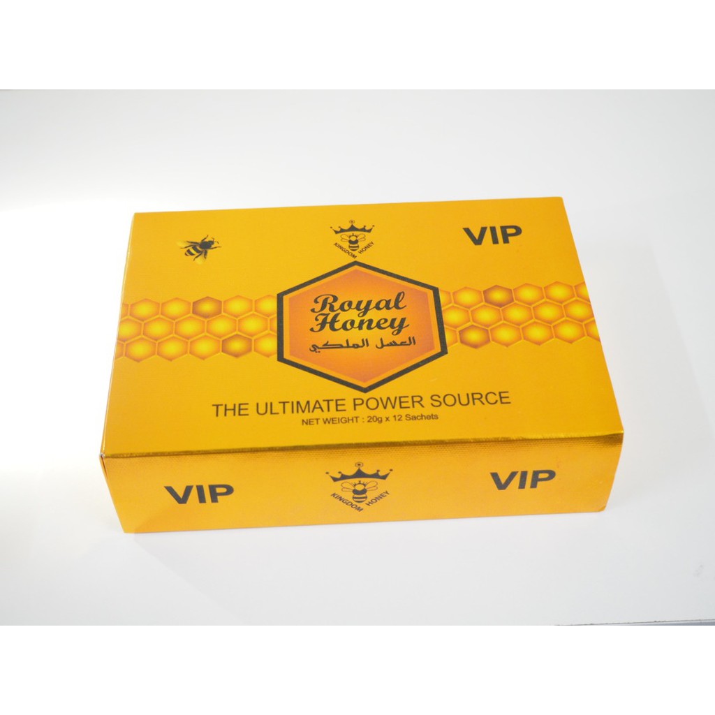 100% Original Royal Honey VIP Honey 20g x12 عسل حيوي ملكي + free gift