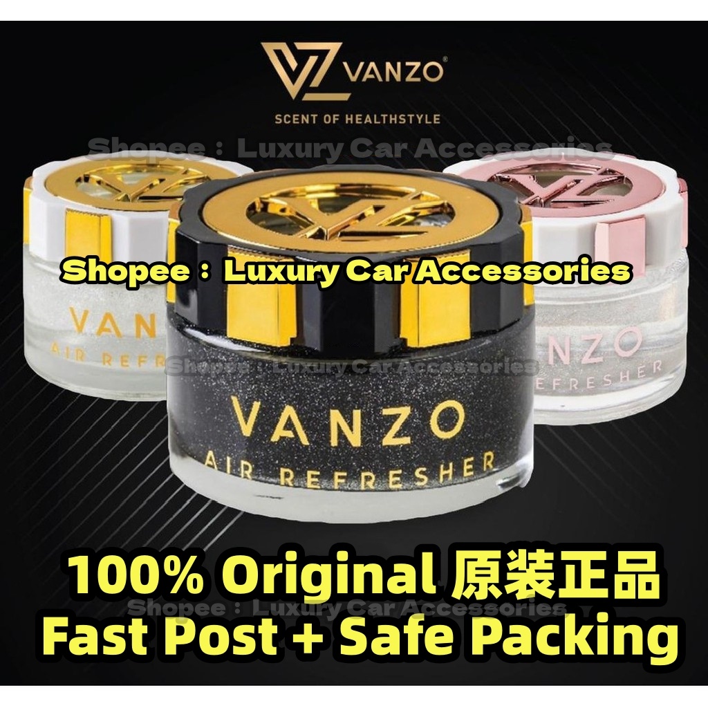 100% Original原装正品 VANZO Car Perfume Dashboard Air Vent 1616 Secret Musk 1717 Velvet Musk 1818 English Pear Freesia