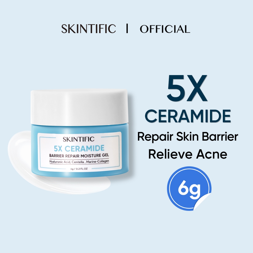 [100% Ori] SKINTIFIC 5X Ceramide Barrier Moisture Cream Ceramide Moisturizer Repair Skin Barrier Moisturiser Travel Size