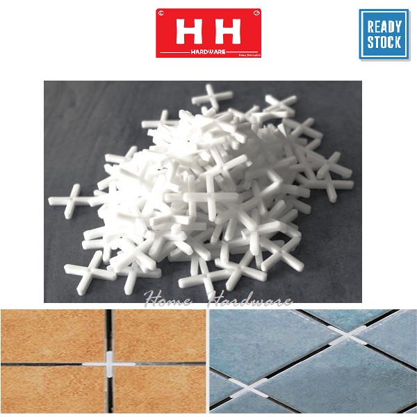 100pcs PVC Mosaic Tile Spacer ; Jubin ( 1.0MM, 1.5MM, 2.0MM, 2.5MM, 3.0MM ) 瓷砖垫片 ~Haha Home Hardware~