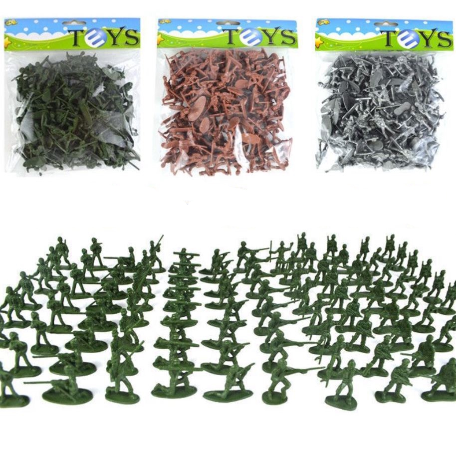 100 pcs soldier military army toys set figure kids education toy