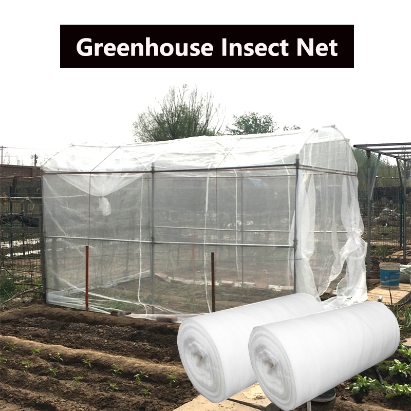 10M Firlar Insect Protection Netting, Garden Vegetable Protective Mesh Net White Plant Covers, Grow Tunnel Fine Mesh Plant Protection Netting Fruits Flowers Crops Greenhouse