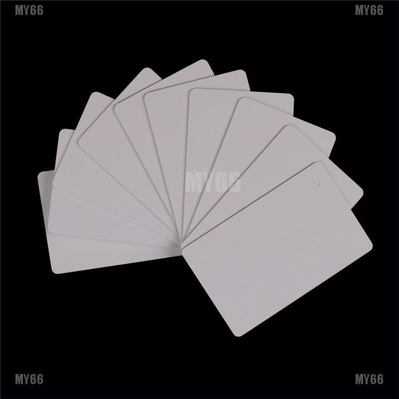 ͌ 10pcs PVC Blank NFC Card Tag 1k S50 IC 13.56MHz Read Wri MY66