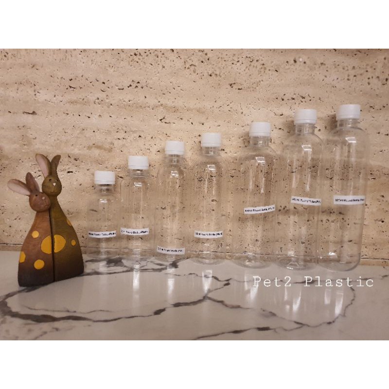 120ML 150ML 220ML 250ML 330ML 450ML 500ML 1000ML Plastic Bottle Botol Kosong / Dadih Botol Sos FlipTop Penutup Flip