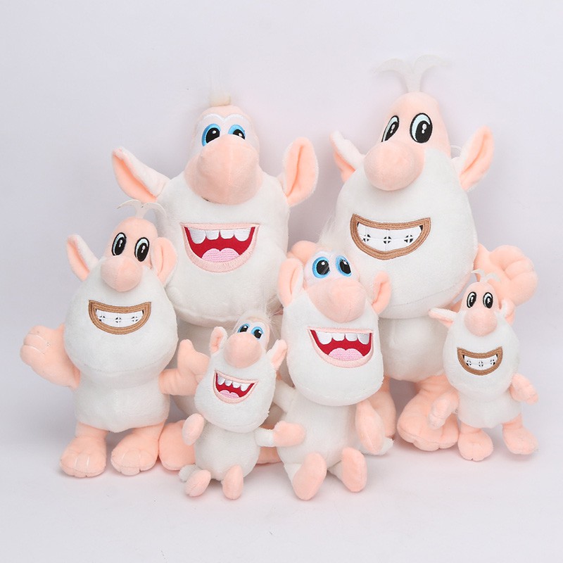 18-30cm Russian TV Booba Buba Plush Doll Cuddly White Pig Soft Stuffed Toys Doll