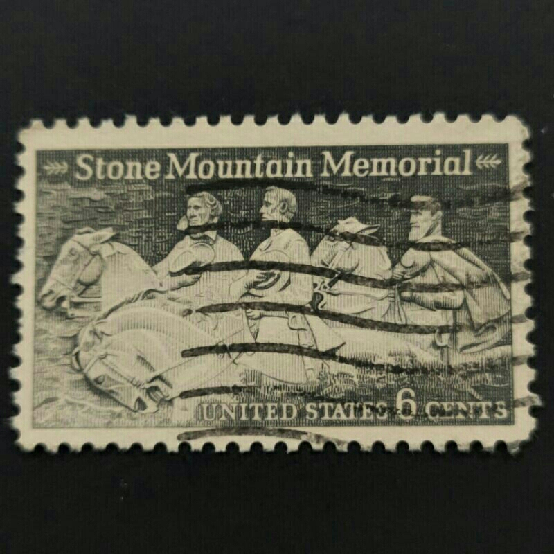 1970 Stamp USA-Complete Used Stamp-6c Stone Mountain Memorial