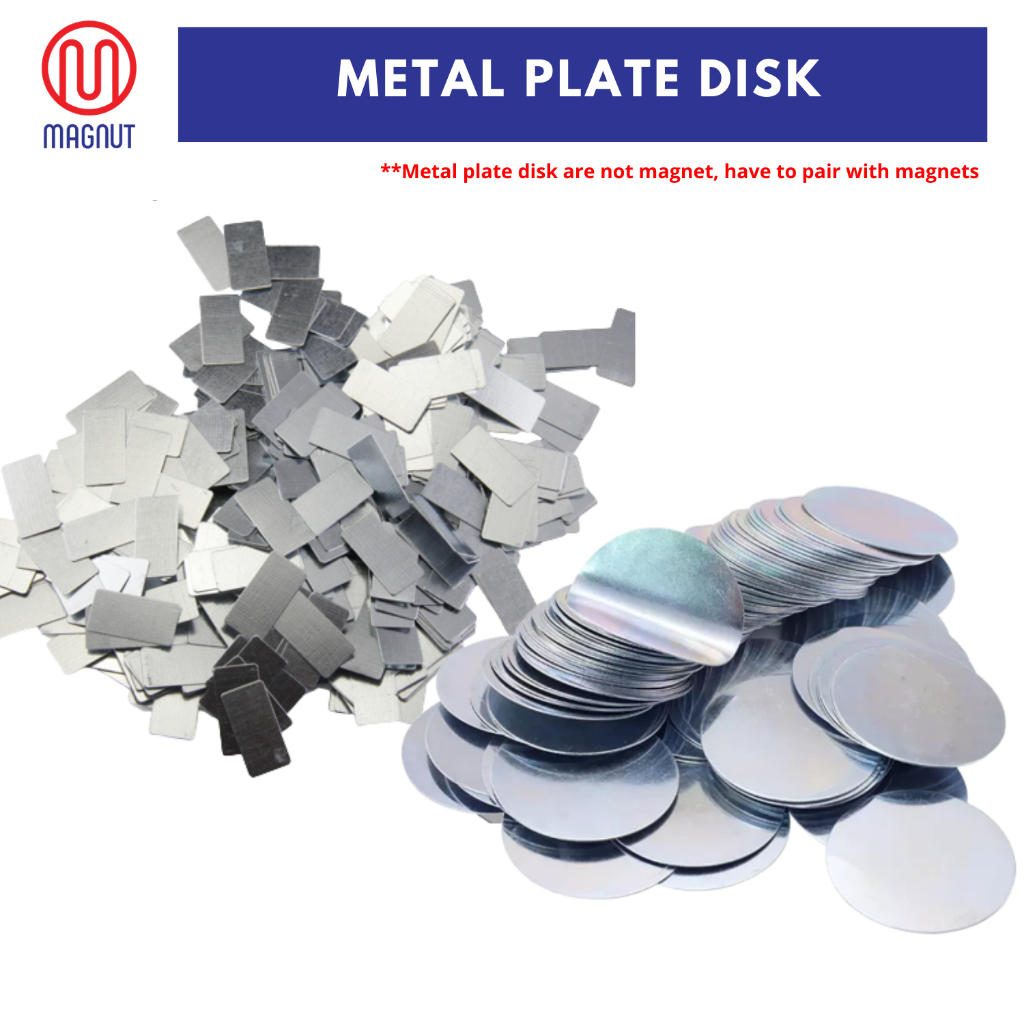 1pcs/10pcs-Metal Plate Disk Iron Sheet For Magnetic Car Phone Holder/ Rectangular & Round Metal Magnet piece