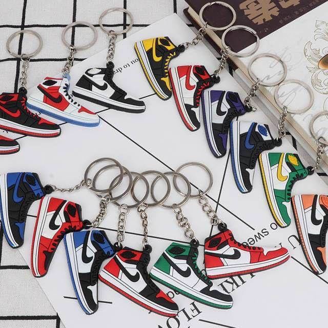 1pc Spot shoes Simulation shoe keychain coconut mini shoes decorative pendant key chain free gift rm1 item barang