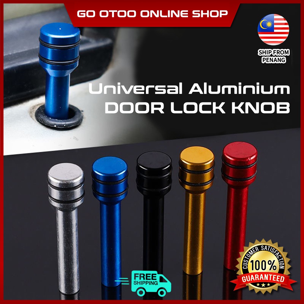 1pcs Universal Aluminum Interior Door Lock Knob Pins for Car Truck kancil kenari kelisa saga flx avanza kembara van blm