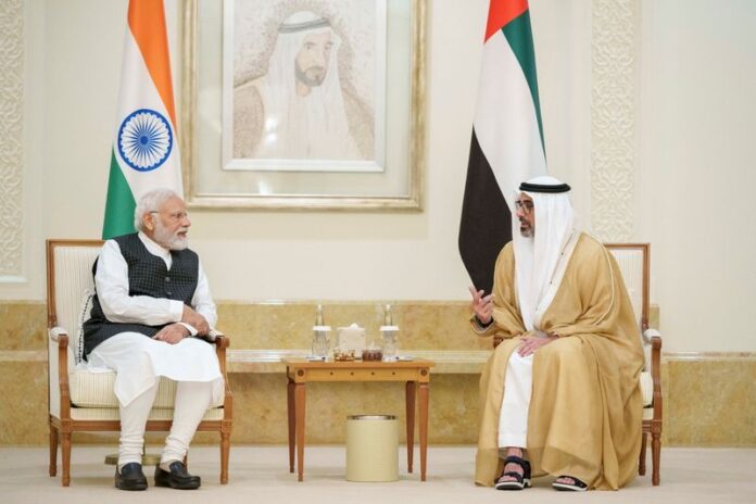 Indian PM Modi visits UAE