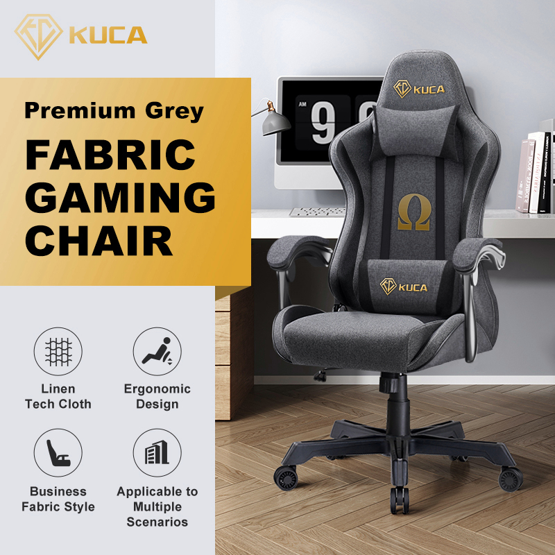 2023NEW KUCA kerusi gaming office chair ergonomic chair fabric chair adjustable chair kerusi kain kerusi permainan