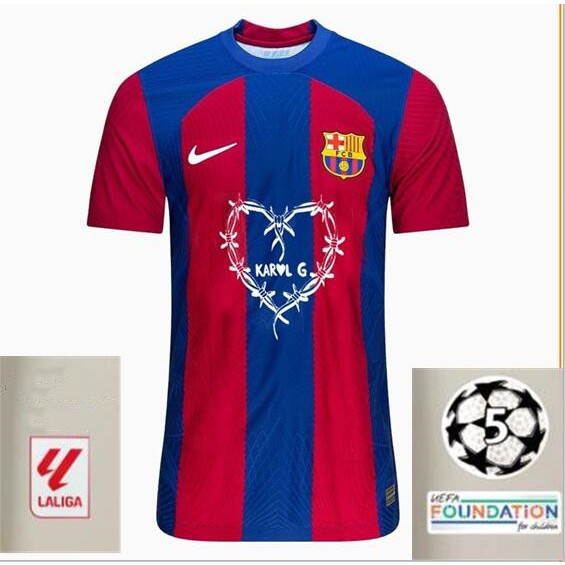 2024 Barcelona Football Club Carroll G Kit Men's Football T-shirt High Quality Broadcast