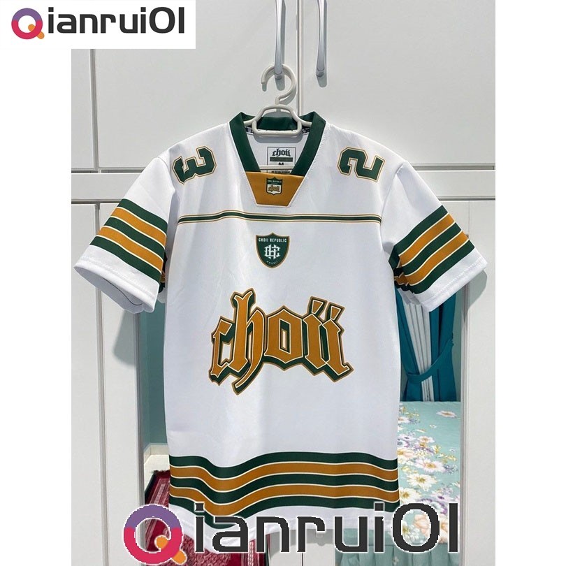 2024 Choii Baju Tshirt Lelaki Thailand Viral Custom Jersey Ootd Collar Tiktok Ootd Retro Collar Jersey Stand Collar Plus Size Men Women