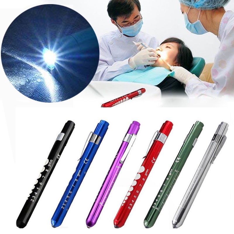 2024Hot(White/Yellow light)Medical First Aid LED Pen Light Flashlight Torch EMT Emergency Kit for Medical Doctor Nurse Outdoor Firs Surgical Lights 医疗笔带灯光照明hightom.my