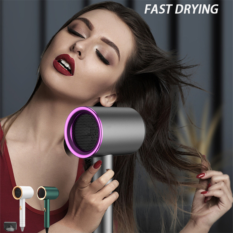 2200W Hair Dryer Big Wind Blue Ray Ionic Tech Strong Wind Pengering Rambut Hairdryer Heating&Cooling Air Blow Dryer