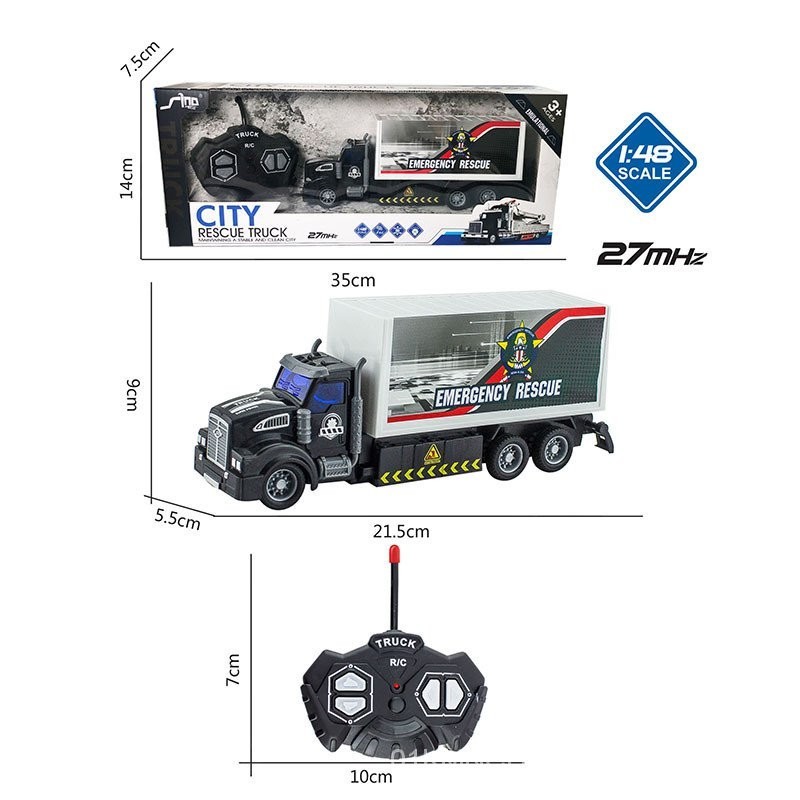 24 小时发货Tow trucks toy truck trailer remote controlled cars rc car toy for kids toys rescue emergency traffic accident carrier trucks RC NZWSBJ