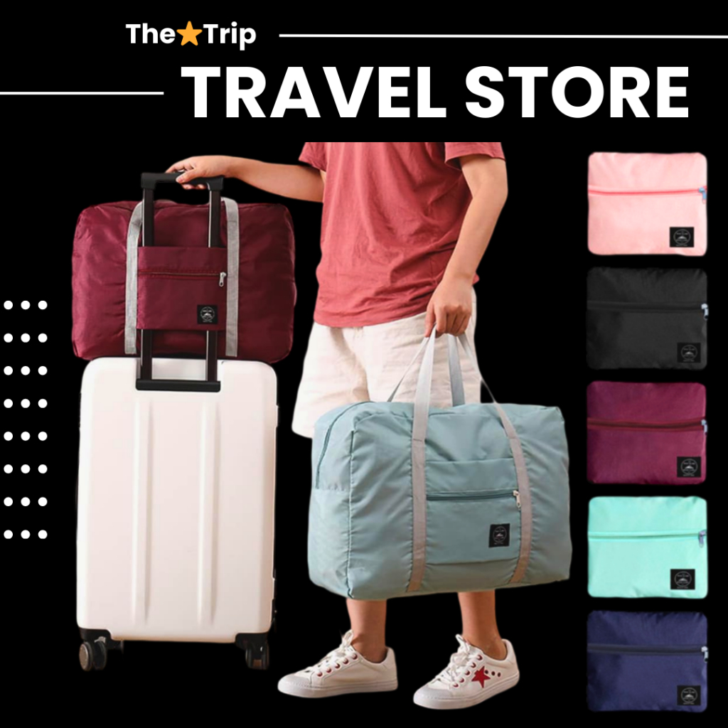 〔 〕25L Foldable Large Duffel Bag Luggage Storage Bag Travel Pouch Tote Bag