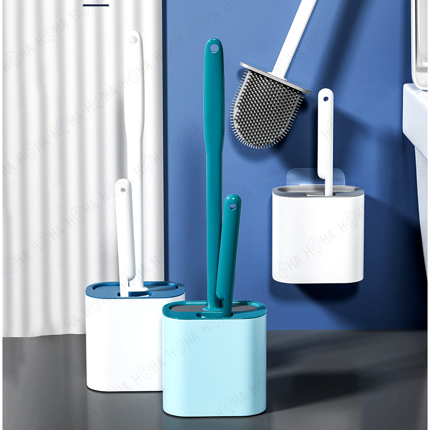 2 in 1 Silicone Toilet Bowl Brush 360° No Dead Angle Home Care Cleaning Tool Pengosok Mangkuk Tandas 馬桶刷