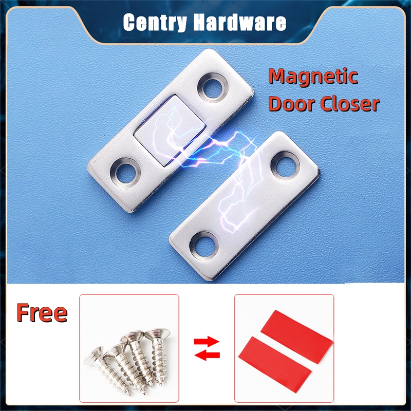 2pcs/Set Strong Door Closer Magnetic Door Catch Latch Door Magnet Furniture Cabinet Cupboard Screw / Sticker Ultra Thin