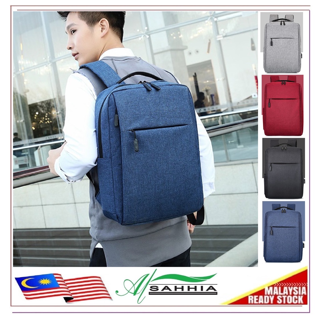 2R3 Al Sahhia Large Oxford Travel Notebook PC Travel Backpack USB Charging Laptop Bag