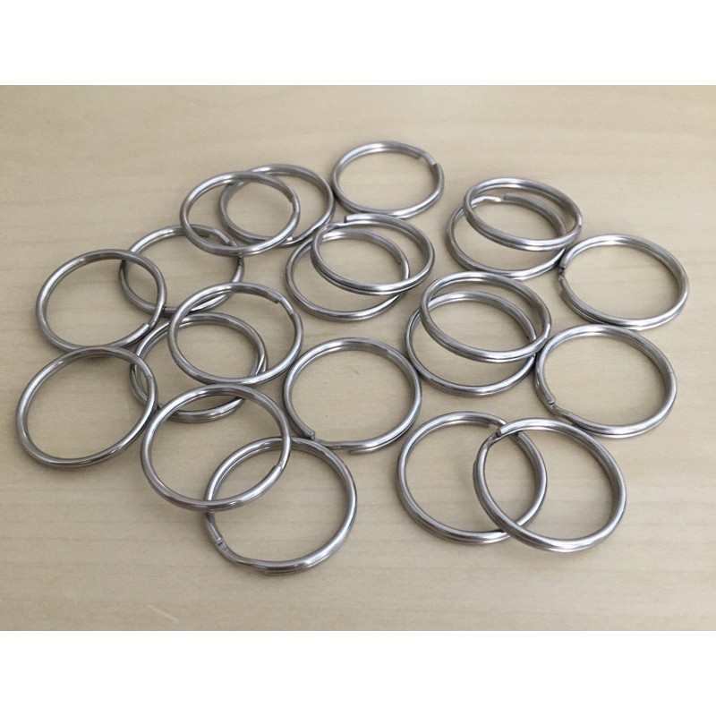 316 Stainless Steel 25mm 30mm Holder Key Rings Split Keychain Marine Grade