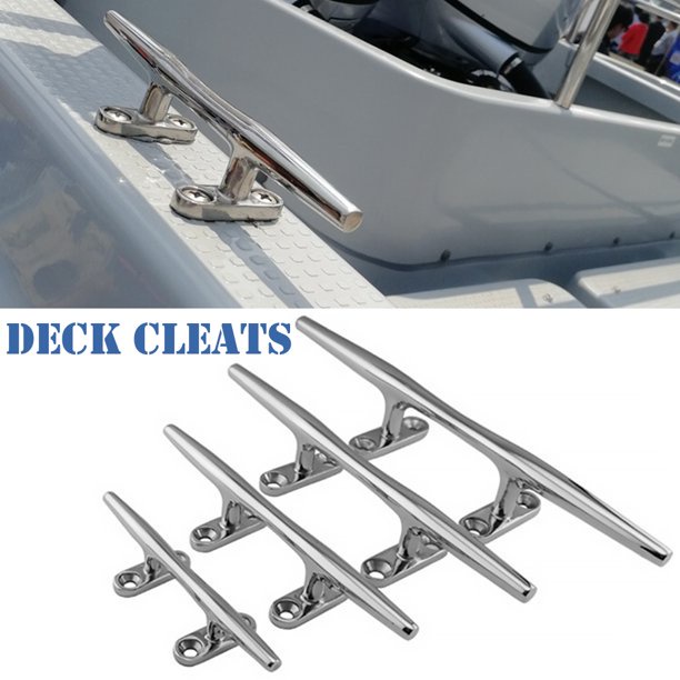 316 Stainless Steel Boat Anchor Mooring Cleat Open Base Slimline Bar Cleat Marine Deck Yacht Accessories