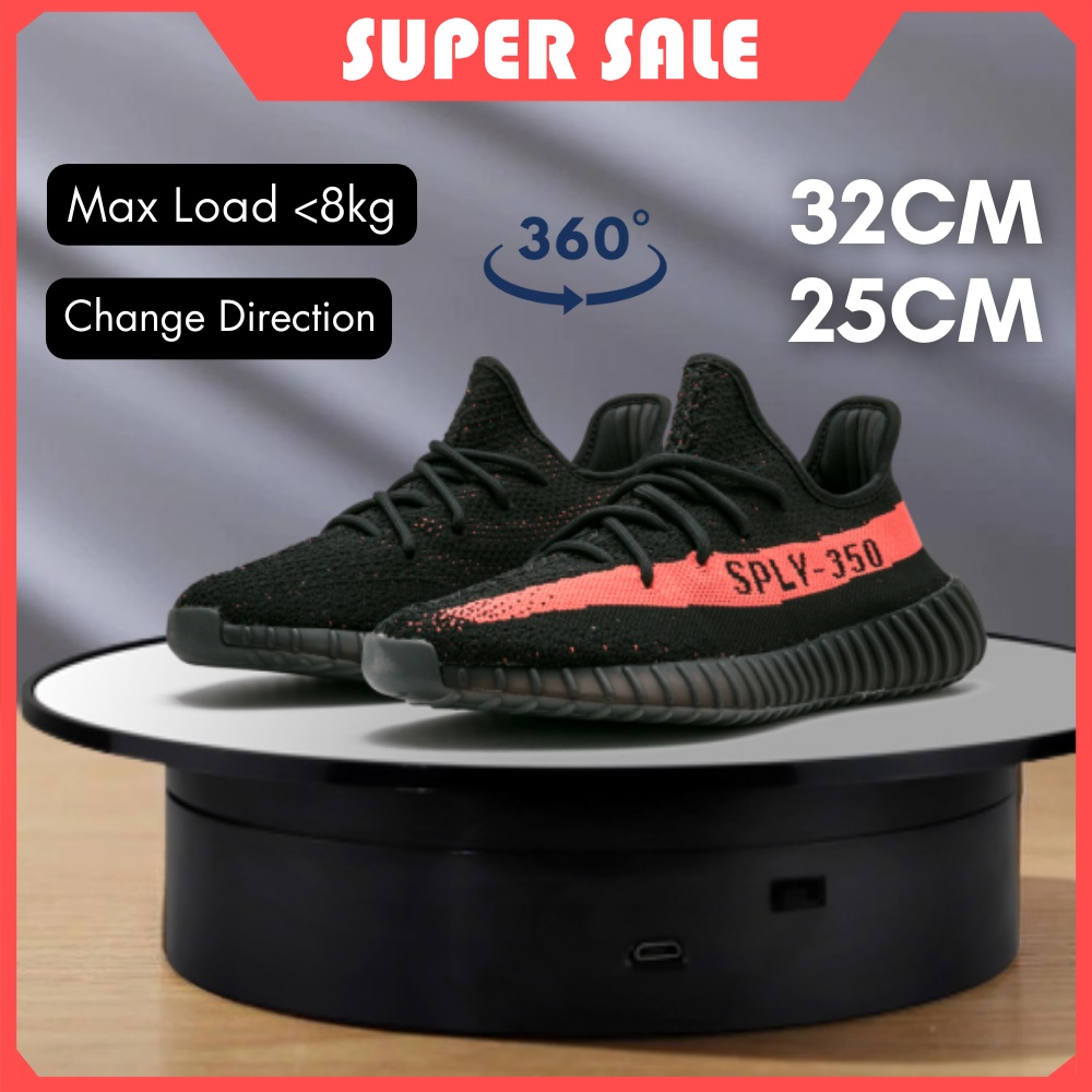 32cm/25cm/20cm Rotating Display Stand Product Rotation Display 360 Electric Turntable Display Max Load <5kg 电动转盘展示台