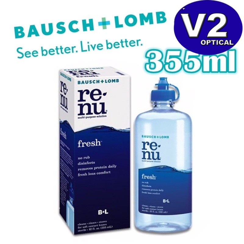 (355ml) Renu Fresh Bausch & Lomb Solution Multi Purpose Solution Big Bottle