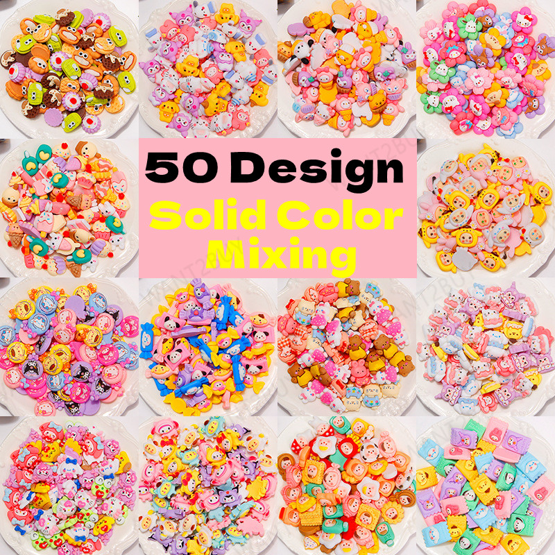 3D Cream Glue Resin Decoration Notebook Sticker Food Cartoon Nail Mobile Phone Case Accessories DIY Cup Handmade 奶油胶树脂配件