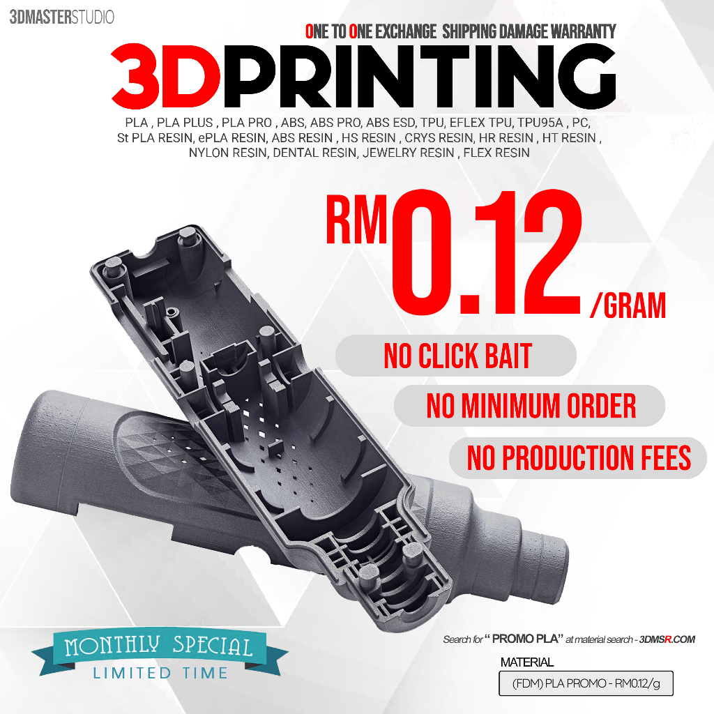 3D Printing Service for FDM , SLA , SLM METAL 3D PRINT / Laser Co2 Cutting & Engraving- 3DMaster