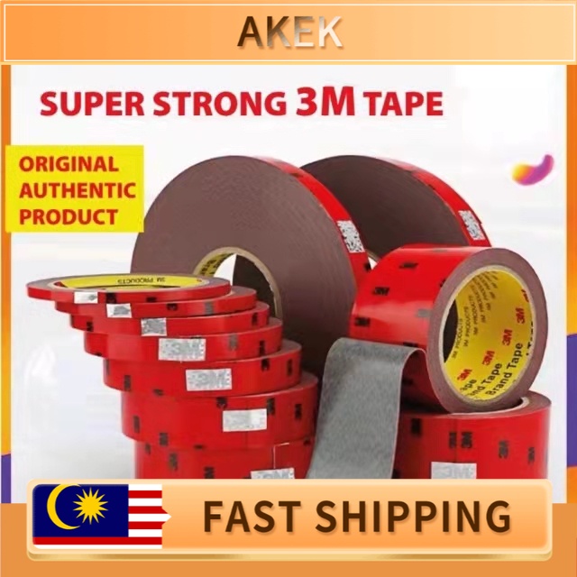 3M SUPER STRONG TAPE / water proof / heavy duty / outdoor / vehicle tape/ foam tape / double sided tape