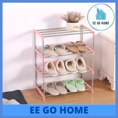 3 Tier 4 Tier Shoe Rack Mini Shoe Rack Small Shoe Rack Shoes Rack Storage Shoes Rak Kasut