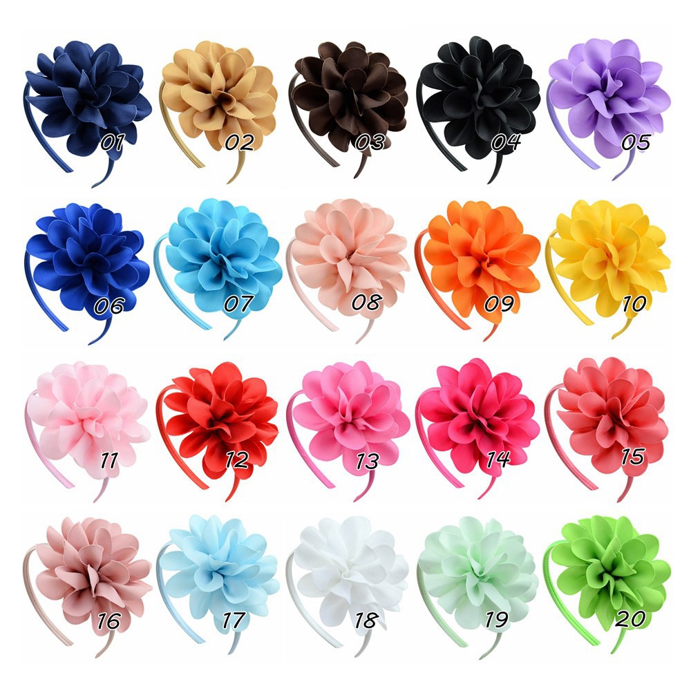 4.5” Girls Floral Headband Cute Kids Toddler Fashion Hair Band Accessories