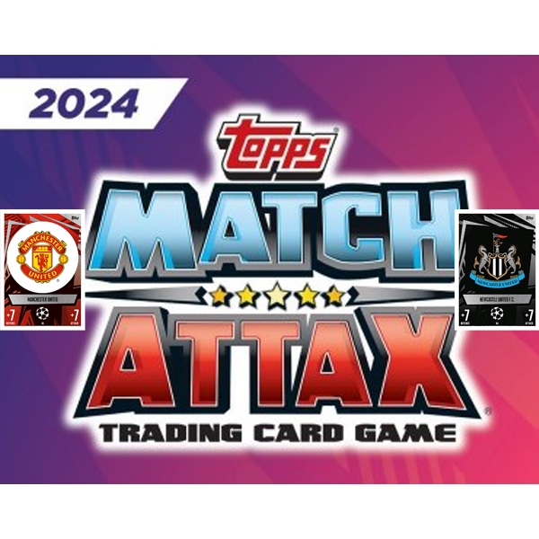 (46-81) Topps Match Attax 2023/24 UCL Manchester Untied | Newcastle United Base Cards