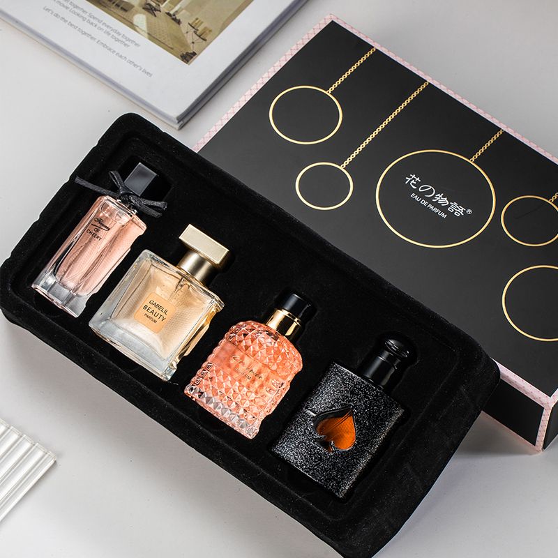 [4 Bottles Gift Box] Genuine Ladies Perfume Set Long-Lasting Fresh Light Fragrance Student Perfume Birthday Gift★1120