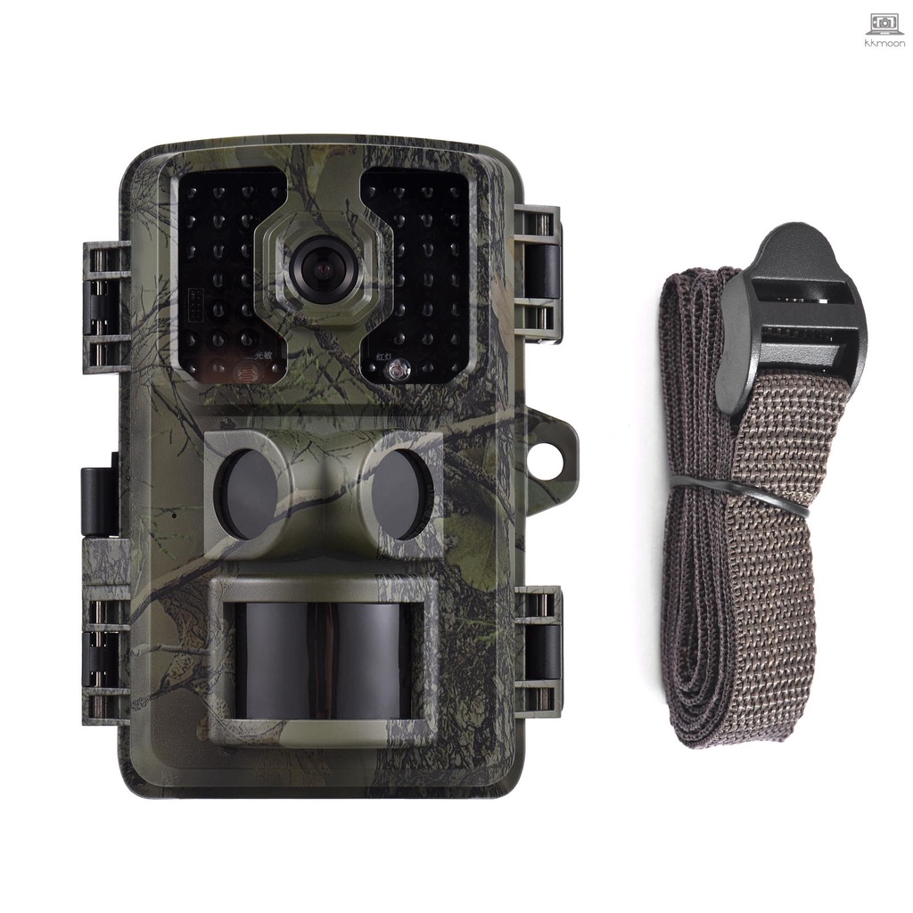 4K Trail Camera 16MP Wildlife Scouting Camera Tracking Camera with 2.0 Inch TFT Color Screen PIR Sensors 0.5s Trigger Time Supports Infrared Night Vision Motion Activated IP66 Waterproof Tolomall-1