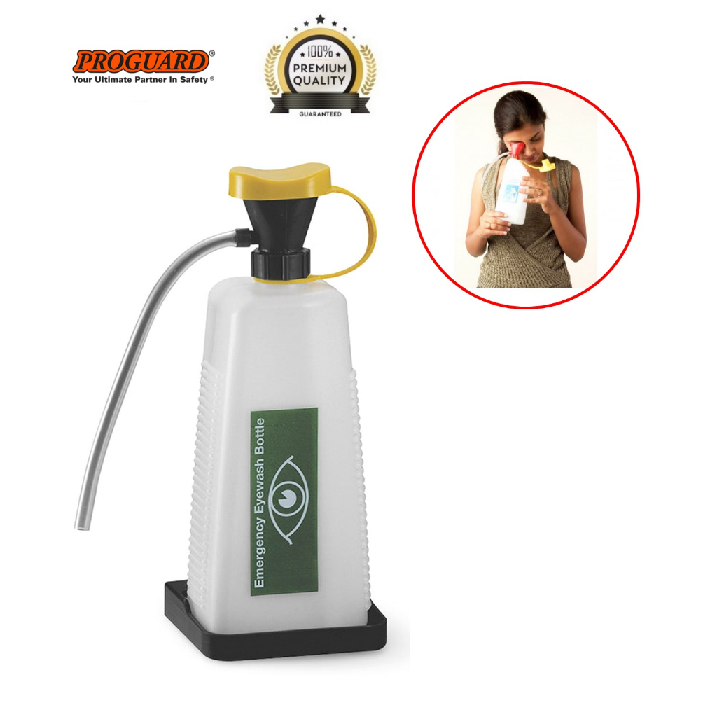 500ml Durable Emergency Squeeze Eyewash Bottle (Without Solution) Eyewash Refill Deionized Water EEB-H PROGUARD