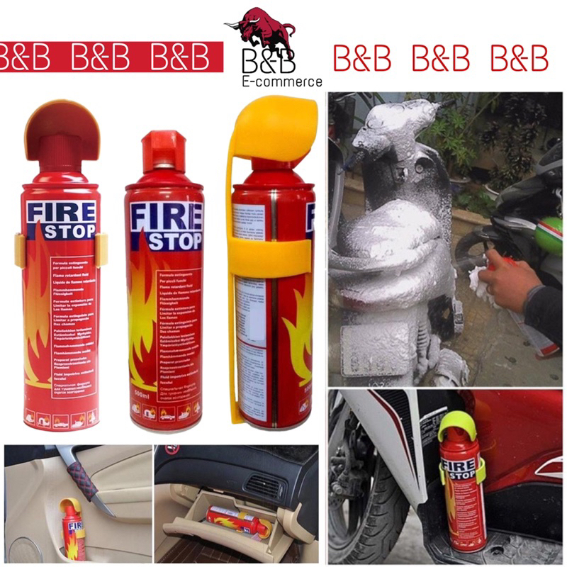 (500ml) Portable Mini Car Fire Extinguisher Fire Stop Foam Spray Fire Extinguisher for Car Home Emergency Portable Spray