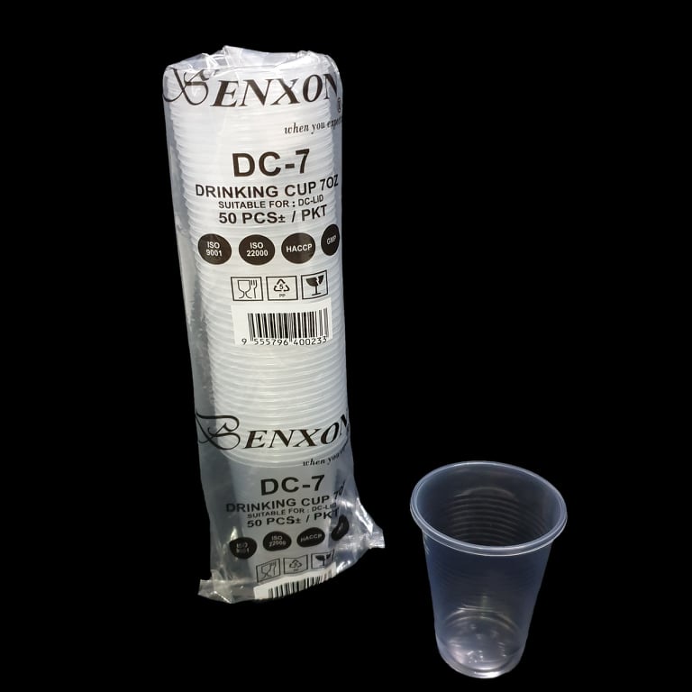 (50pcs±) 7oz PP Cup 200ml Disposable Clear Plastic Cup /Party Cup Cawan Plastik Minuman 8oz PP Cup PACKERMAN BENXON DC 7