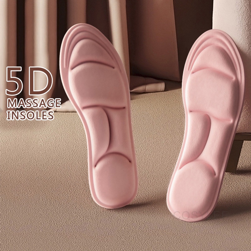 5D Massage Memory Foam Insoles For Shoes Sole Breathable Cushion Sport Running Insoles