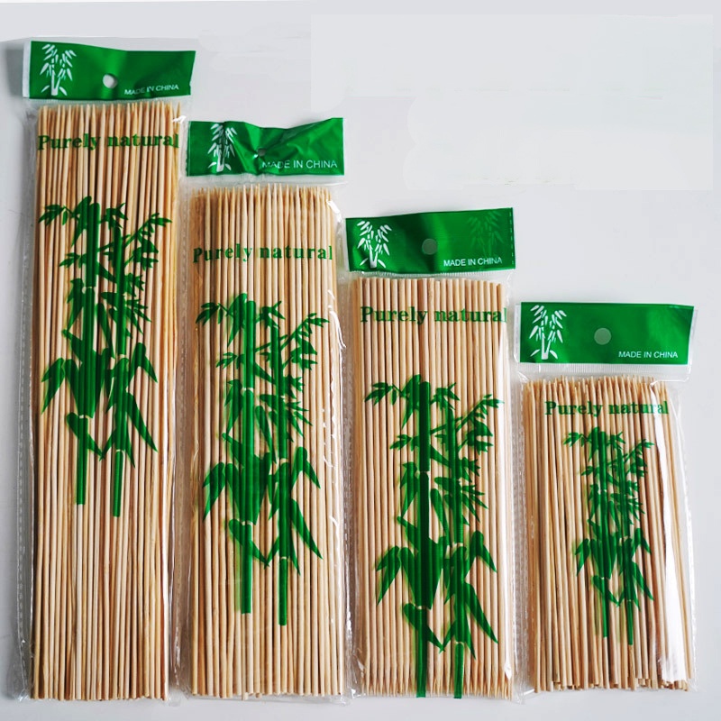 (5 Sizes) Batang Lidi Satay BBQ Stick Bamboo Skewer Kayu Cucuk Satey Kayu Bunga Telur DIY Batang Telur