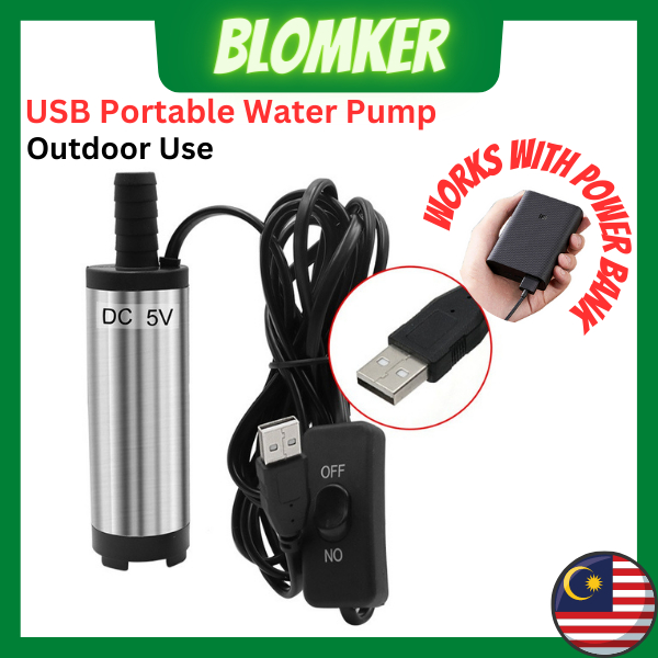 5V USB Water Pump Portable Camping Fishing Submersible Outdoor Shower Aquarium Fish Pond Fountain River Lake Pump