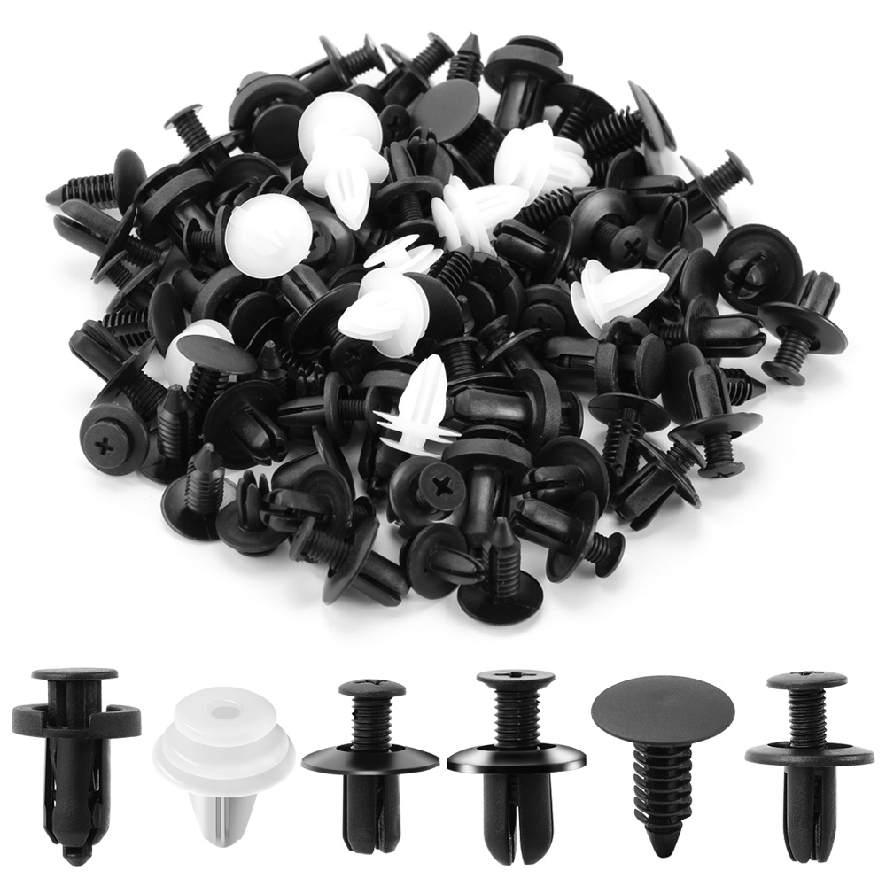 6 Size 100pcs Auto Fastener Clip Mixed Fastener For Audi A1 A2 A3 A4 A5 A6 A7 A8 Q2 Q3 Q5 Q7 S3 S4-S8 TT TTS