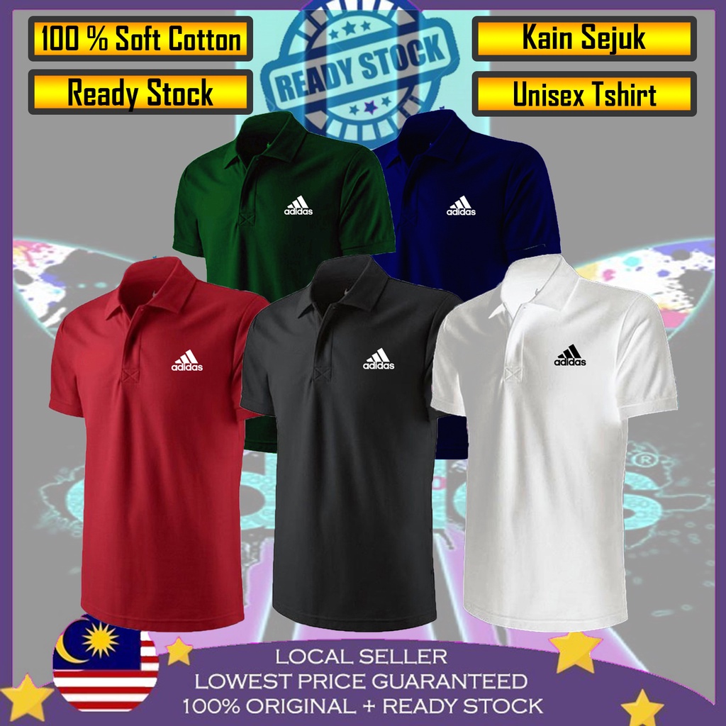 [70% Mega Sales !] POLO ADIDAS GRAPHIC TEE / UNISEX TEE 100% COTTON