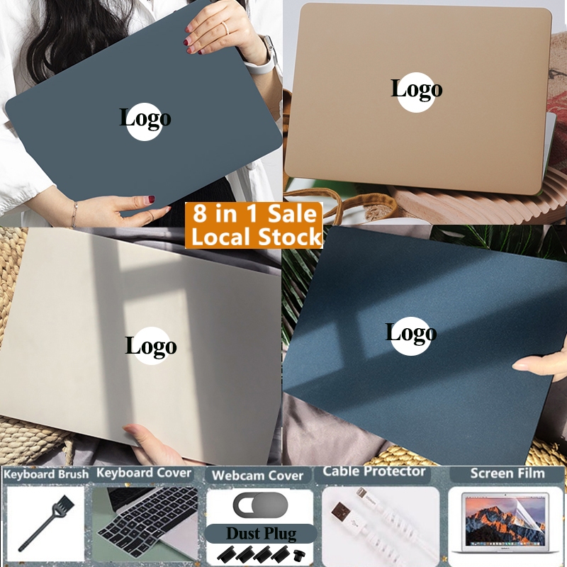 8 in 1 cut out Matte hard case 2023 2022 for Macbook Air 15 13.6 A2941 A2681 Pro 13 M2 14 16 inch M3 Pro Max A2442 A2485 A2338 M1 A2337 case A2289 A2251 Hard with Free Skin Keyboar