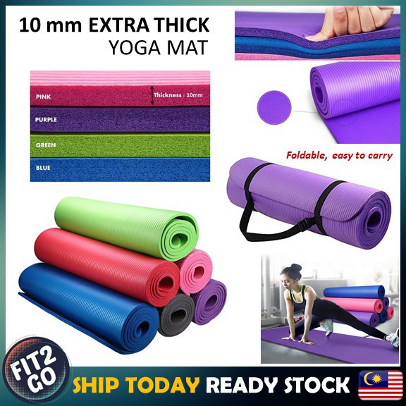 8 mm Extra Thick Yoga Mat Waterproof Full Elasticity Rubber Mat Yoga Friendly Equipment