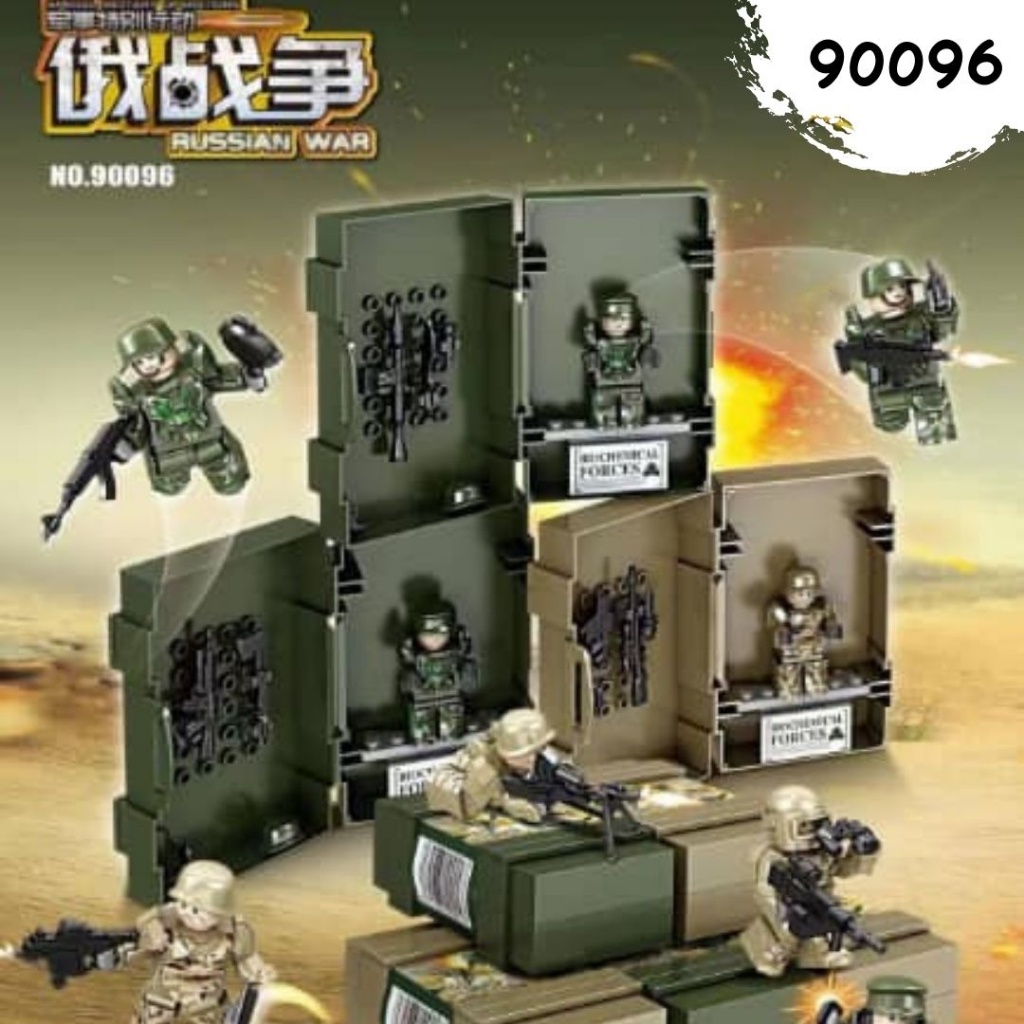 Lego Askar Block Toys Military Special Force Lego Army Russian War Mainan Blind Surprise Pack Mainan Lego Lelaki