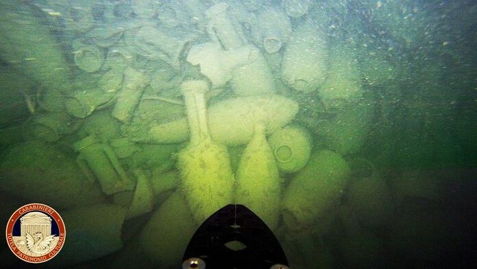 Wreck of ancient Roman cargo ship found off the coast near Rome